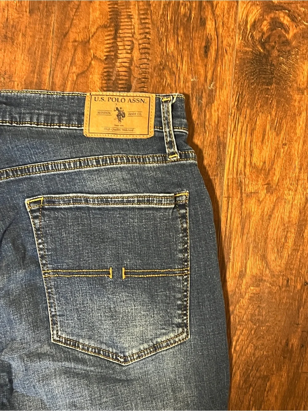 U.S. Polo Assn. Men’s Dark Blue Straight Jeans